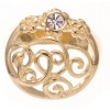 Gold Plated CZ Filigree Ring